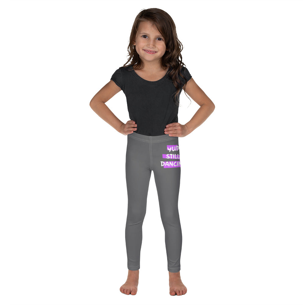 B/C Kid's Grey Leggings Yup Still Dancing