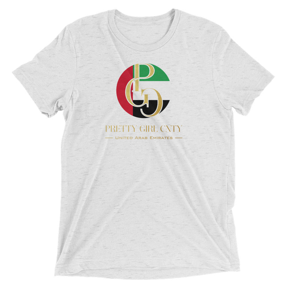 G/C Short-Sleeve Unisex Tri-Blend T-shirt U.A.E. Gold