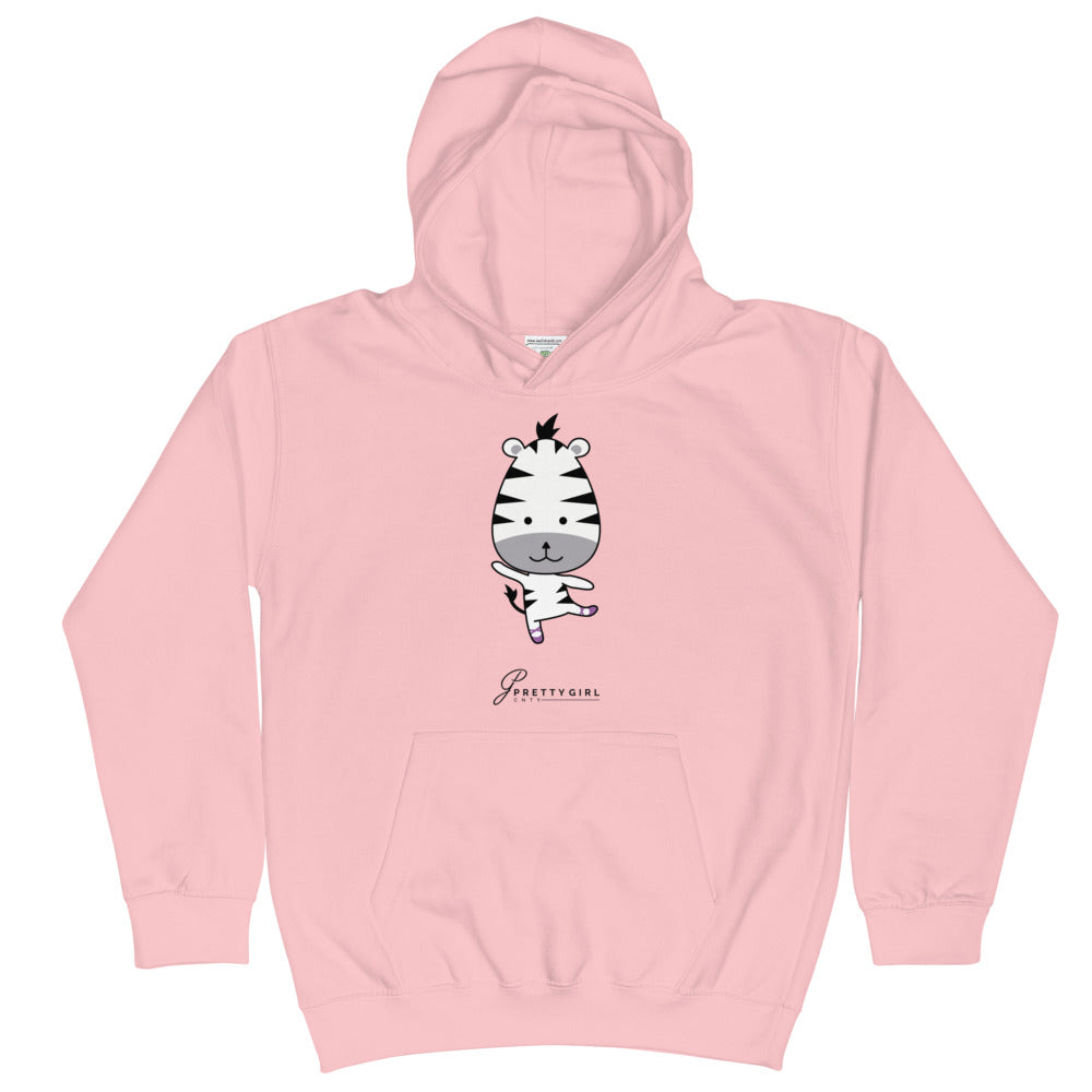 B/C Kids Hoodie Cartoon Zebra