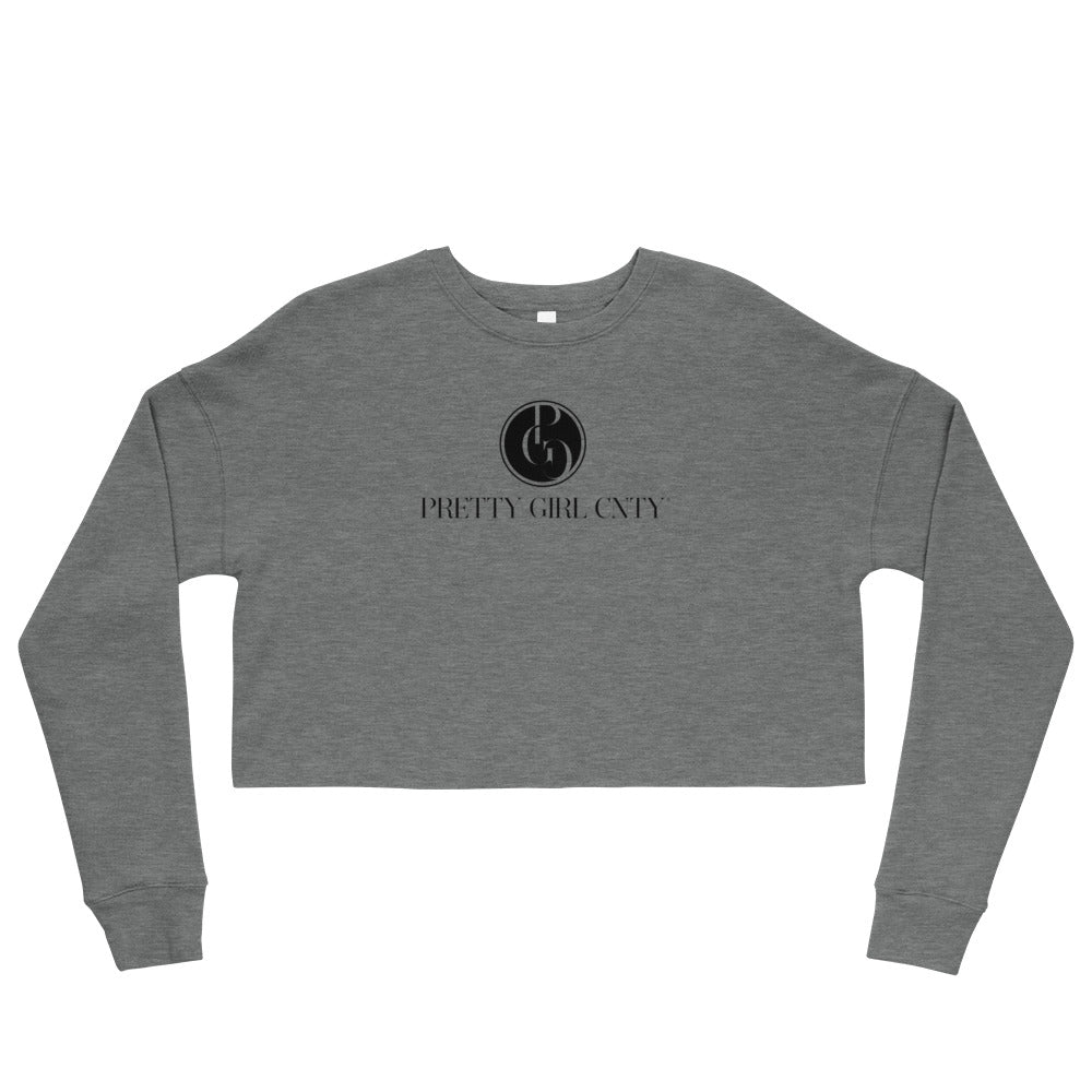 S/C Crop Sweatshirt Signature Logo Black