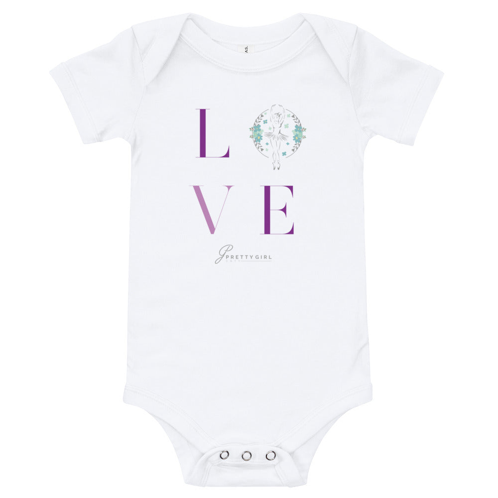 B/C Short sleeve baby bodysuit Love Logo LT