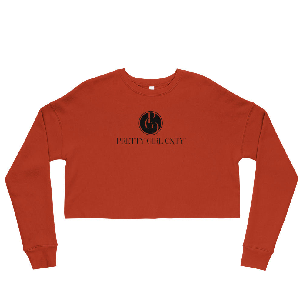 S/C Crop Sweatshirt Signature Logo Black