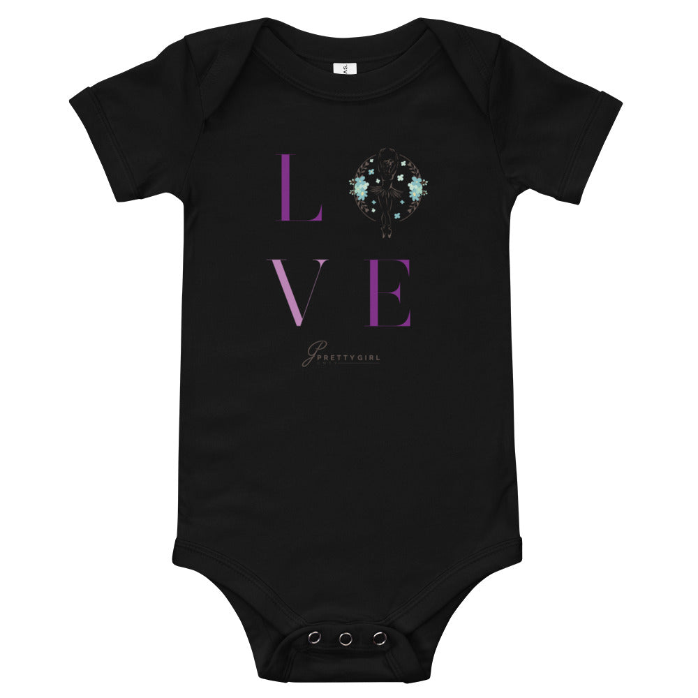 B/C Short sleeve baby bodysuit Love Logo DT