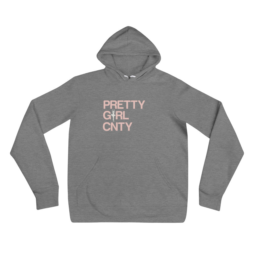 B/C Unisex Hoodie Ballerina Text Pink