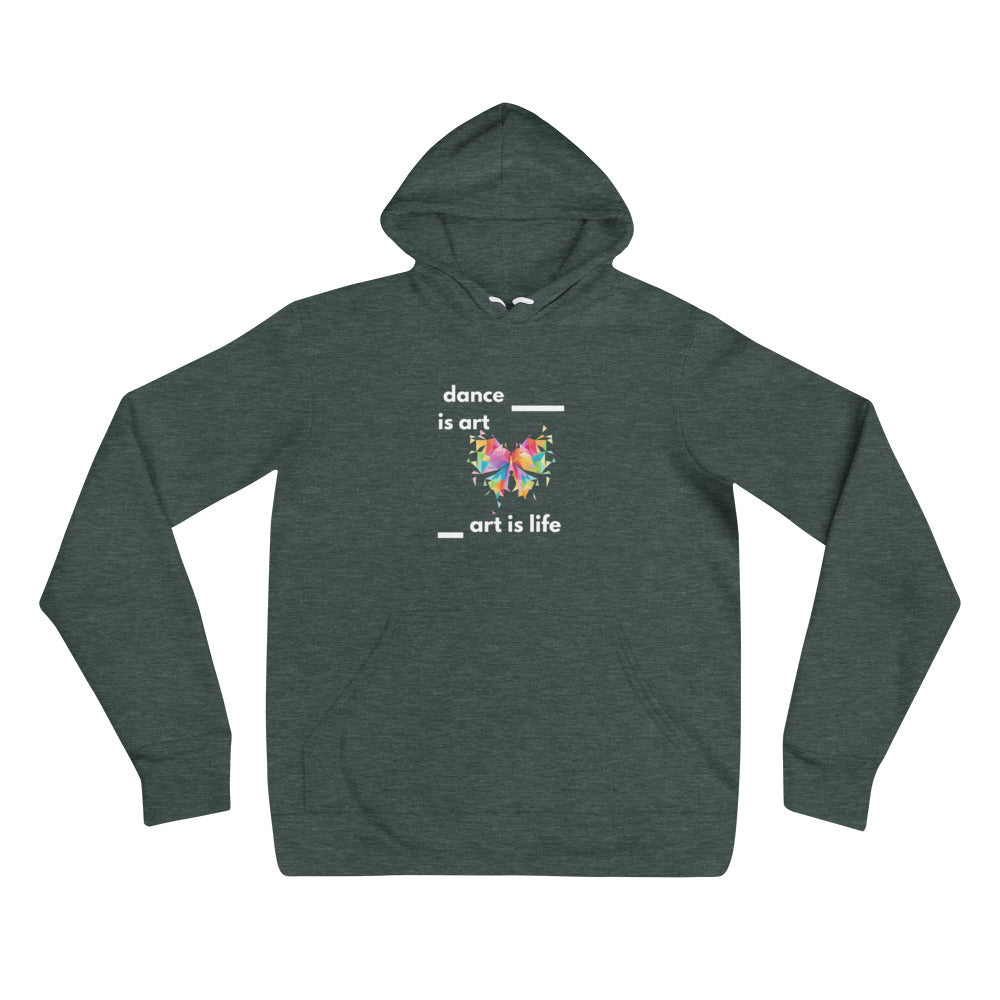 B/C Unisex hoodie Dance is Art