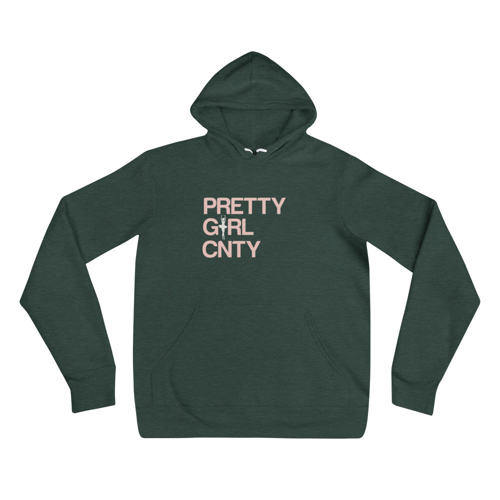 B/C Unisex Hoodie Ballerina Text Pink