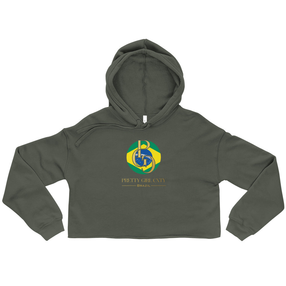 G/C Women’s Crop Hoodie Brazil Gold