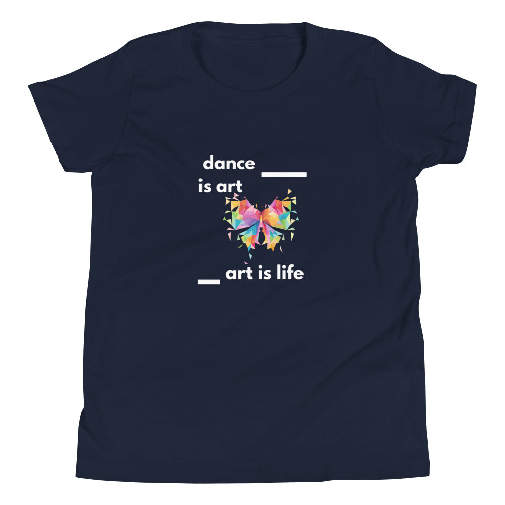 B/C Youth Short Sleeve T-Shirt Dance is Art