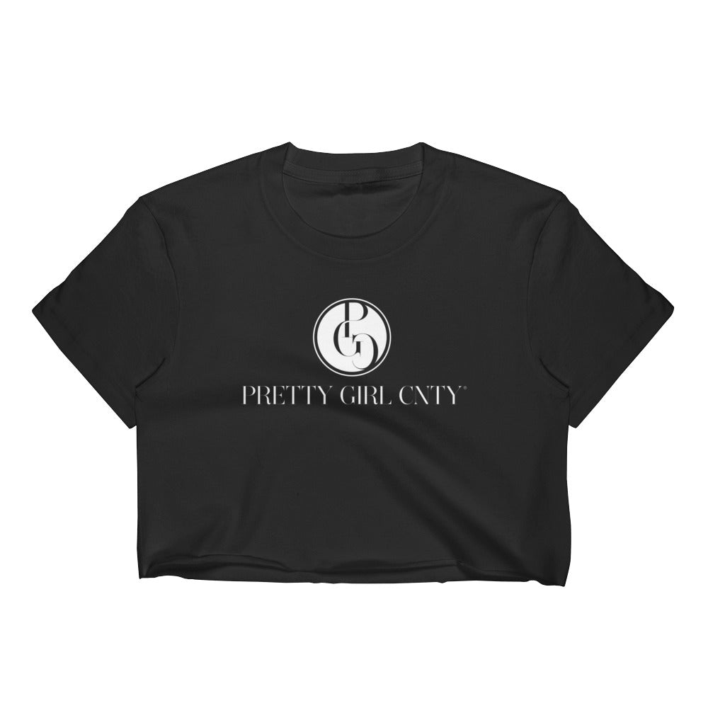 S/C Women’s Crop Tee Signature Logo White