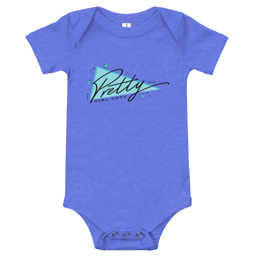 B/C Short sleeve baby bodysuit Triangle of Pretty