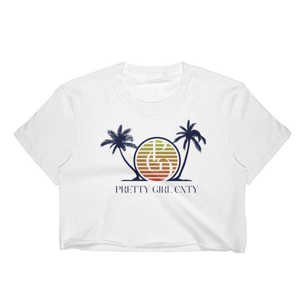 S/C Women’s Crop Tee Palm-Tree