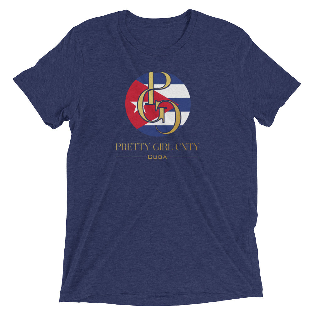 G/C Short-Sleeve Unisex Tri-Blend T-shirt Cuba Gold