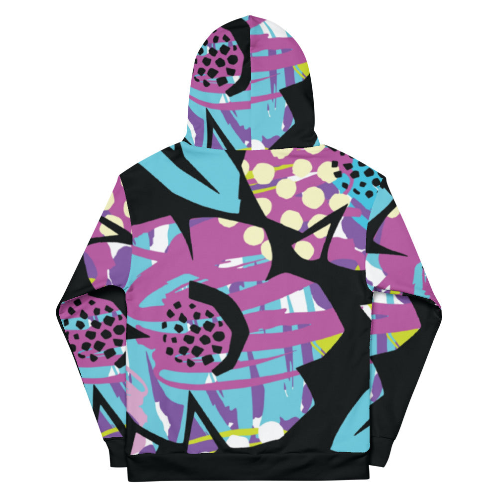 S/C Unisex Hoodie Purple Mix Signature Logo White