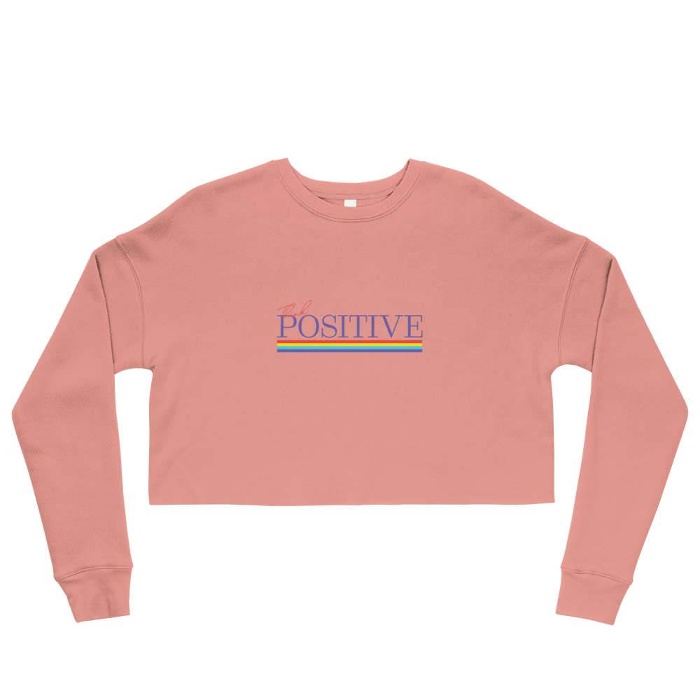 S/C Crop Sweatshirt Think Positive