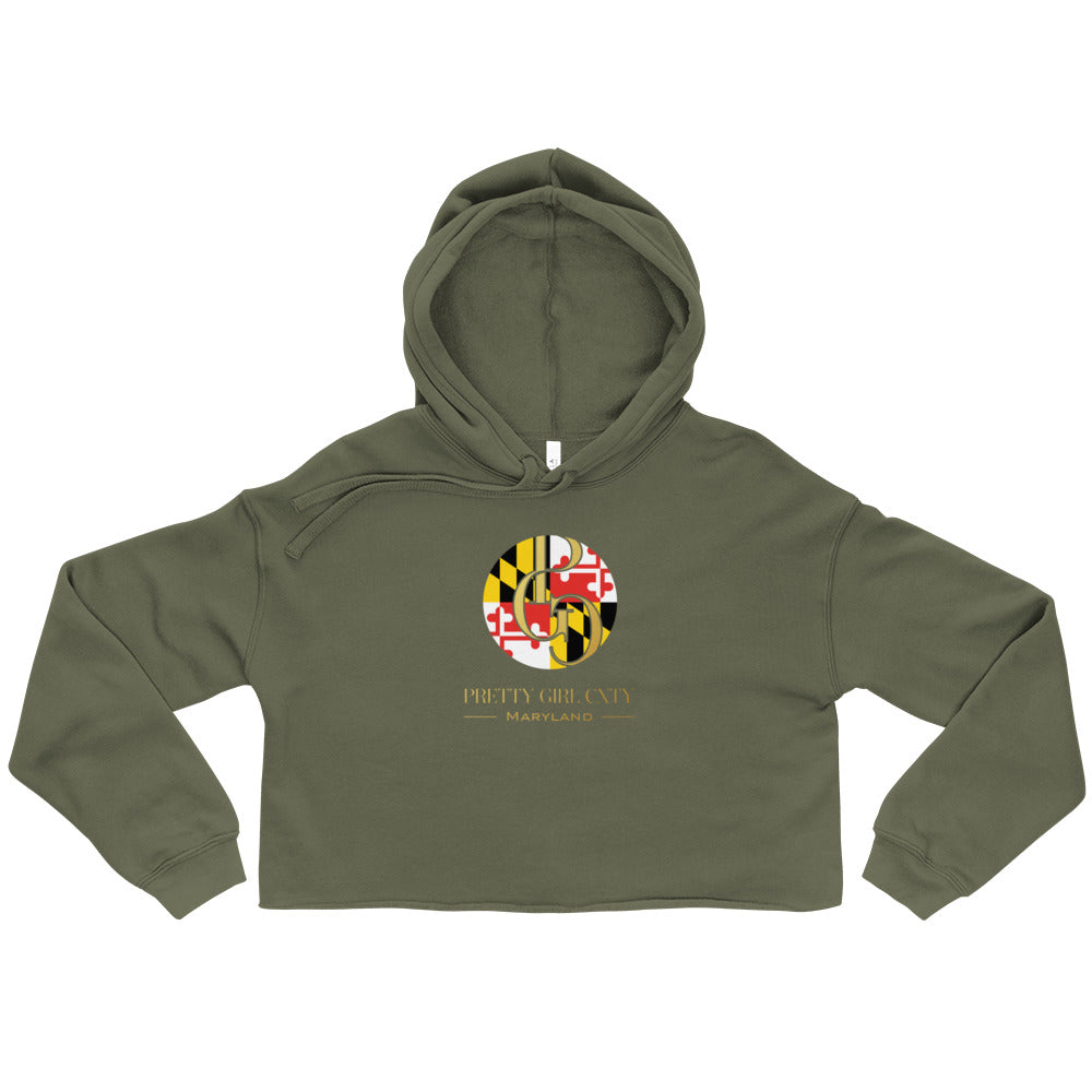 S/C Women’s Crop Hoodie Maryland Gold