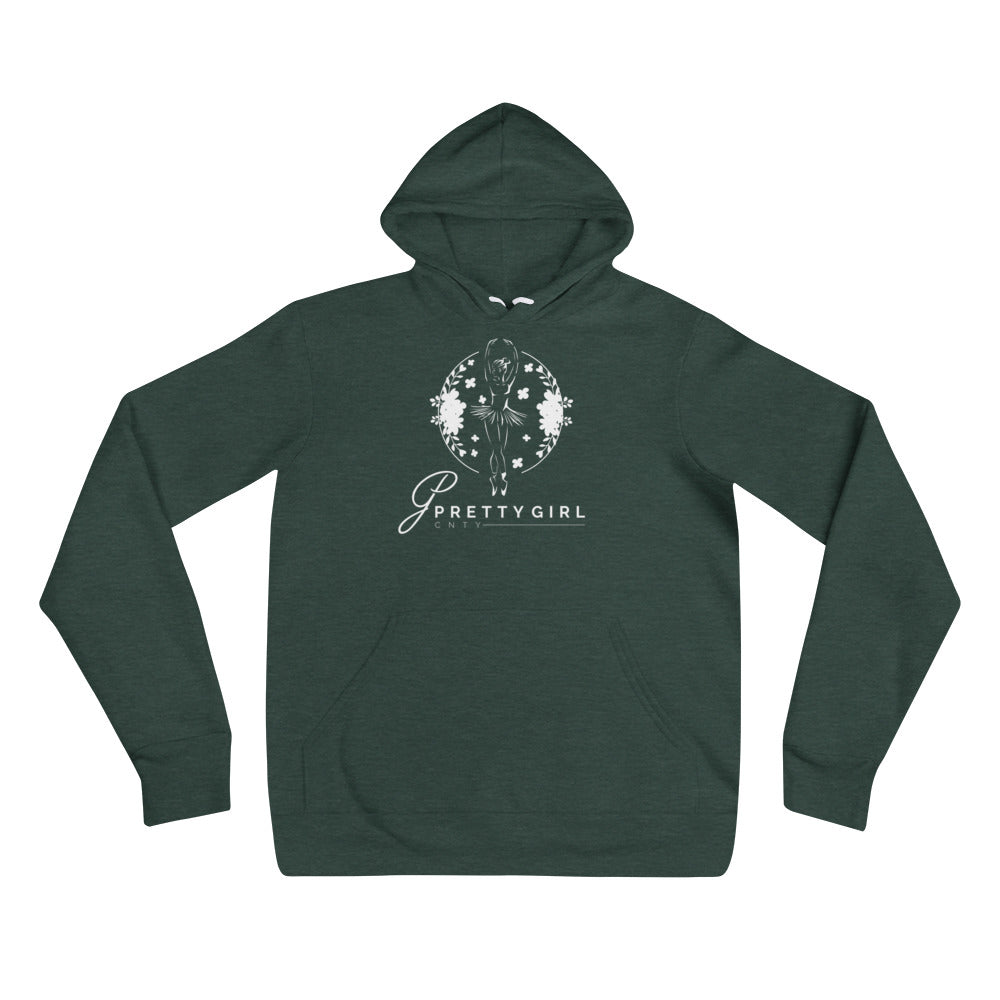 B/C Unisex Hoodie Classic Ballerina White