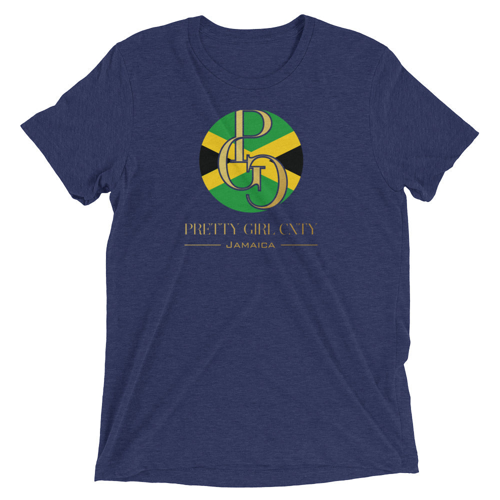 G/C Short-Sleeve Unisex Tri-Blend T-shirt Jamaica Gold