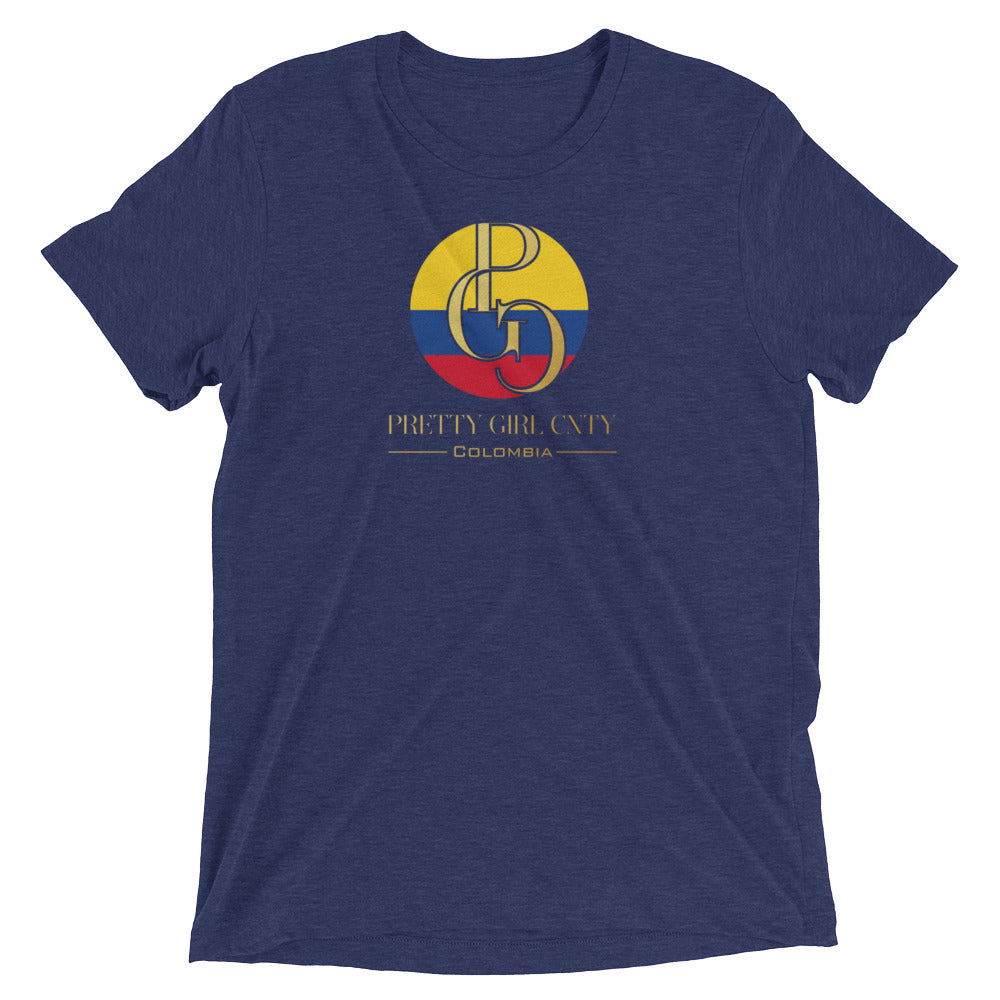 G/C Short-Sleeve Unisex Tri-Blend T-shirt Colombia Gold