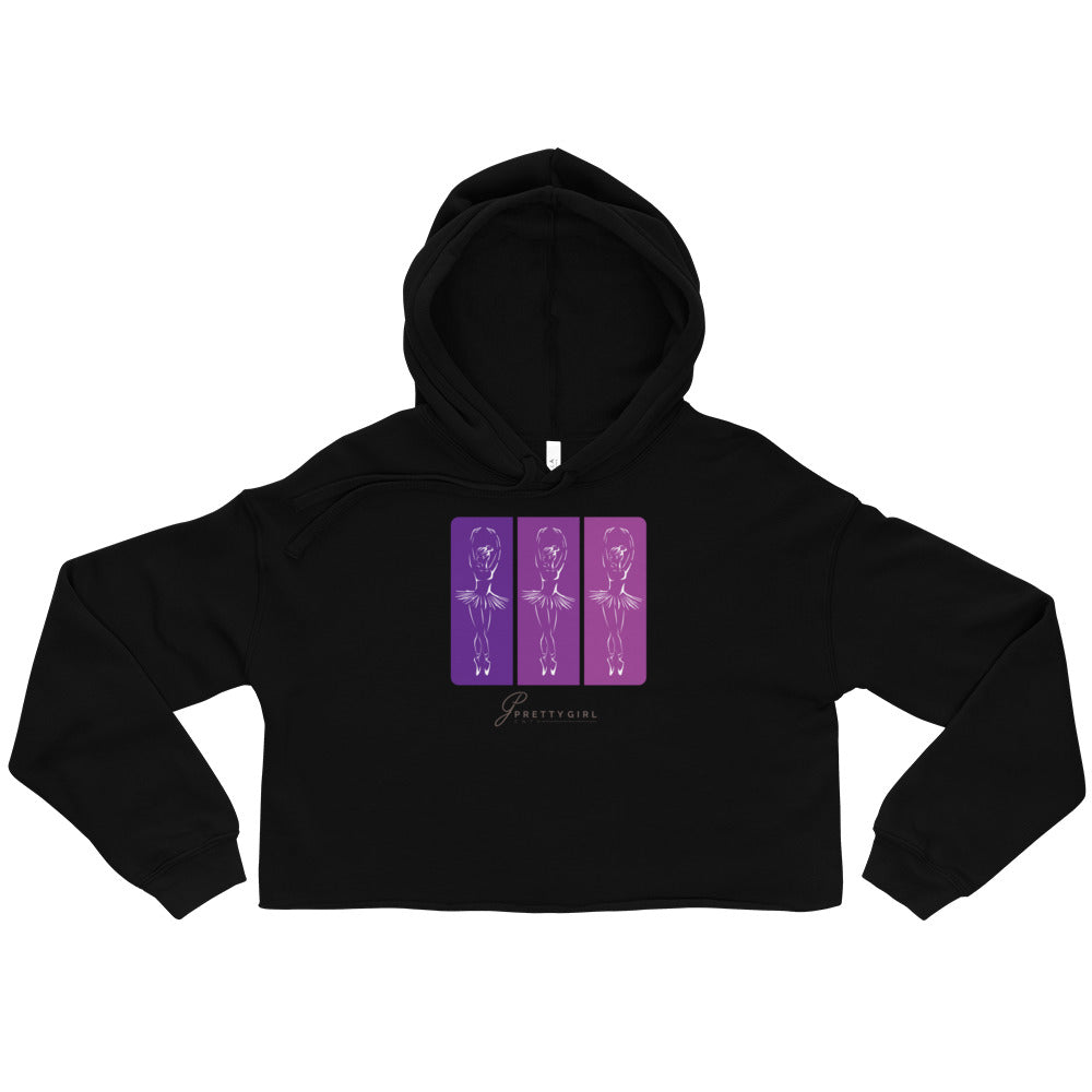 B/C Women’s Crop Hoodie 3 Ballerinas
