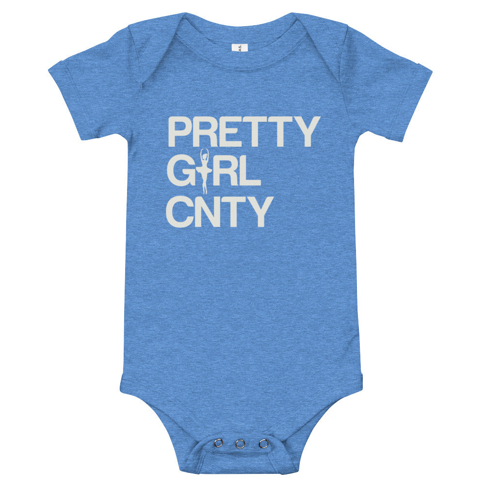 B/C Short sleeve baby bodysuit Ballerina Text White