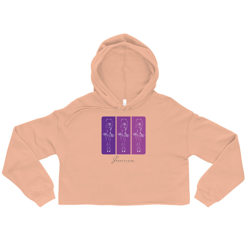 B/C Women’s Crop Hoodie 3 Ballerinas