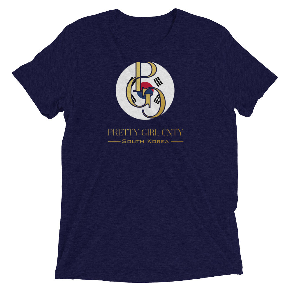 G/C Short-Sleeve Unisex Tri-Blend T-shirt S. Korea Gold