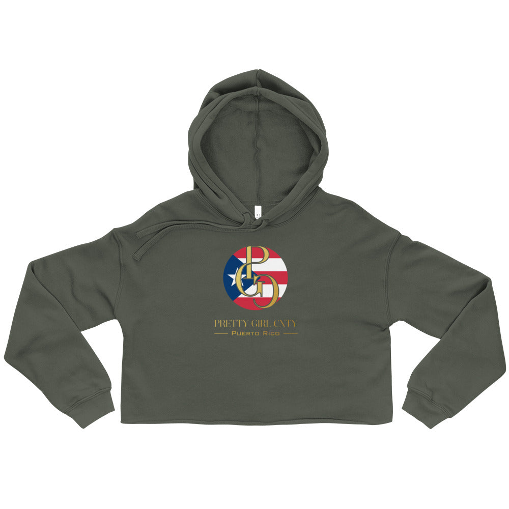 G/C Women’s Crop Hoodie Puerto Rico Gold
