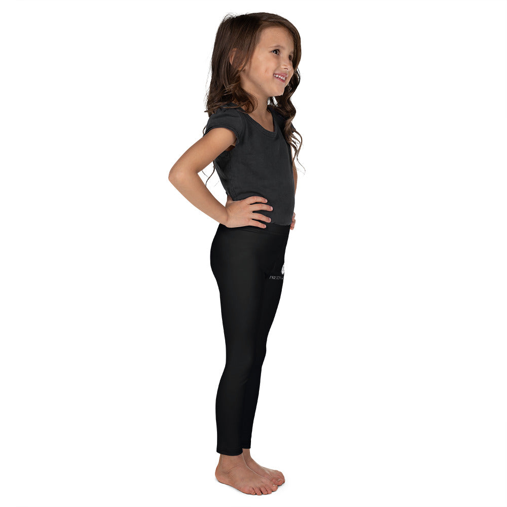 S/C Kid's Black Leggings Signature logo