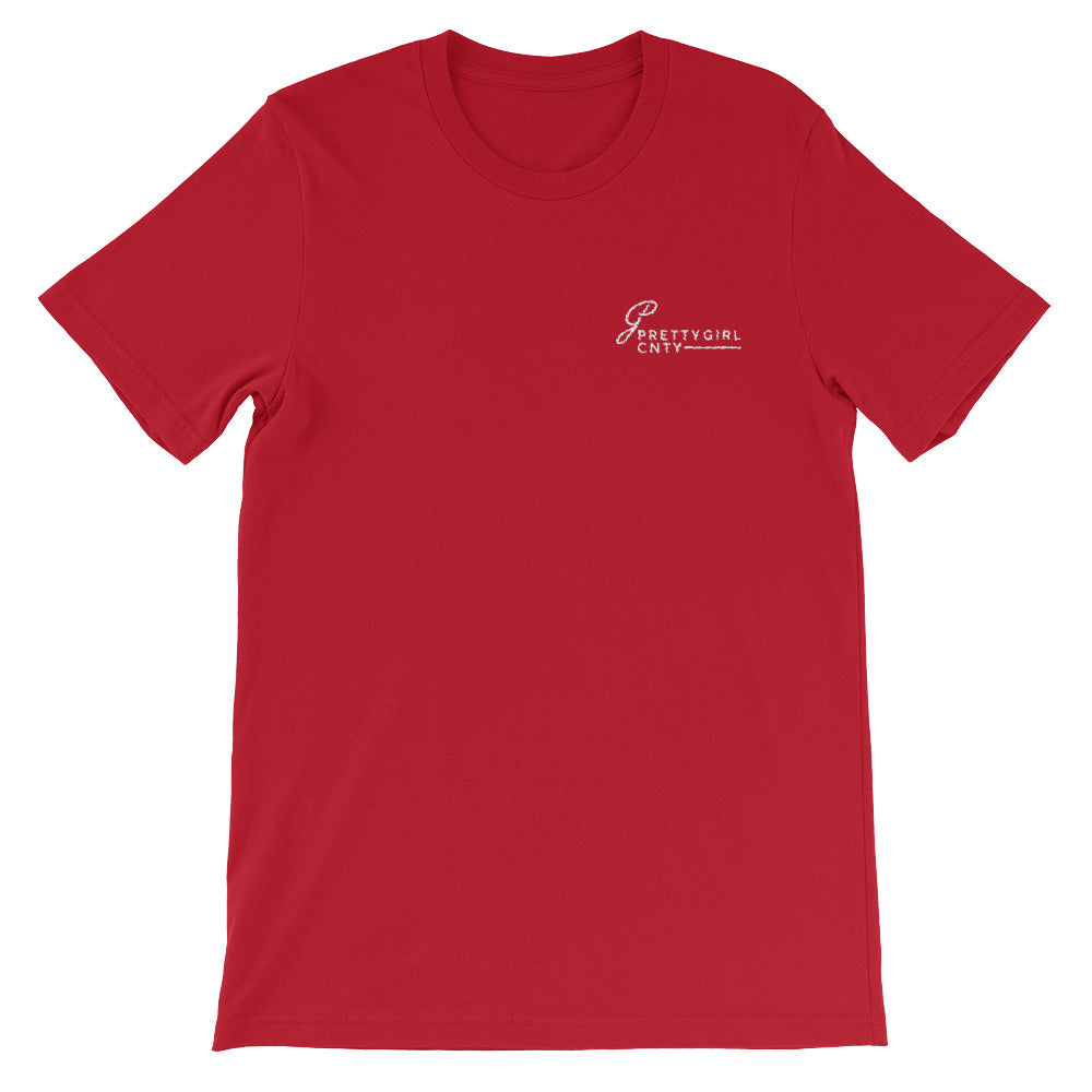 B/C Women’s Short-Sleeve Unisex T-Shirt LC Ballerina Text White