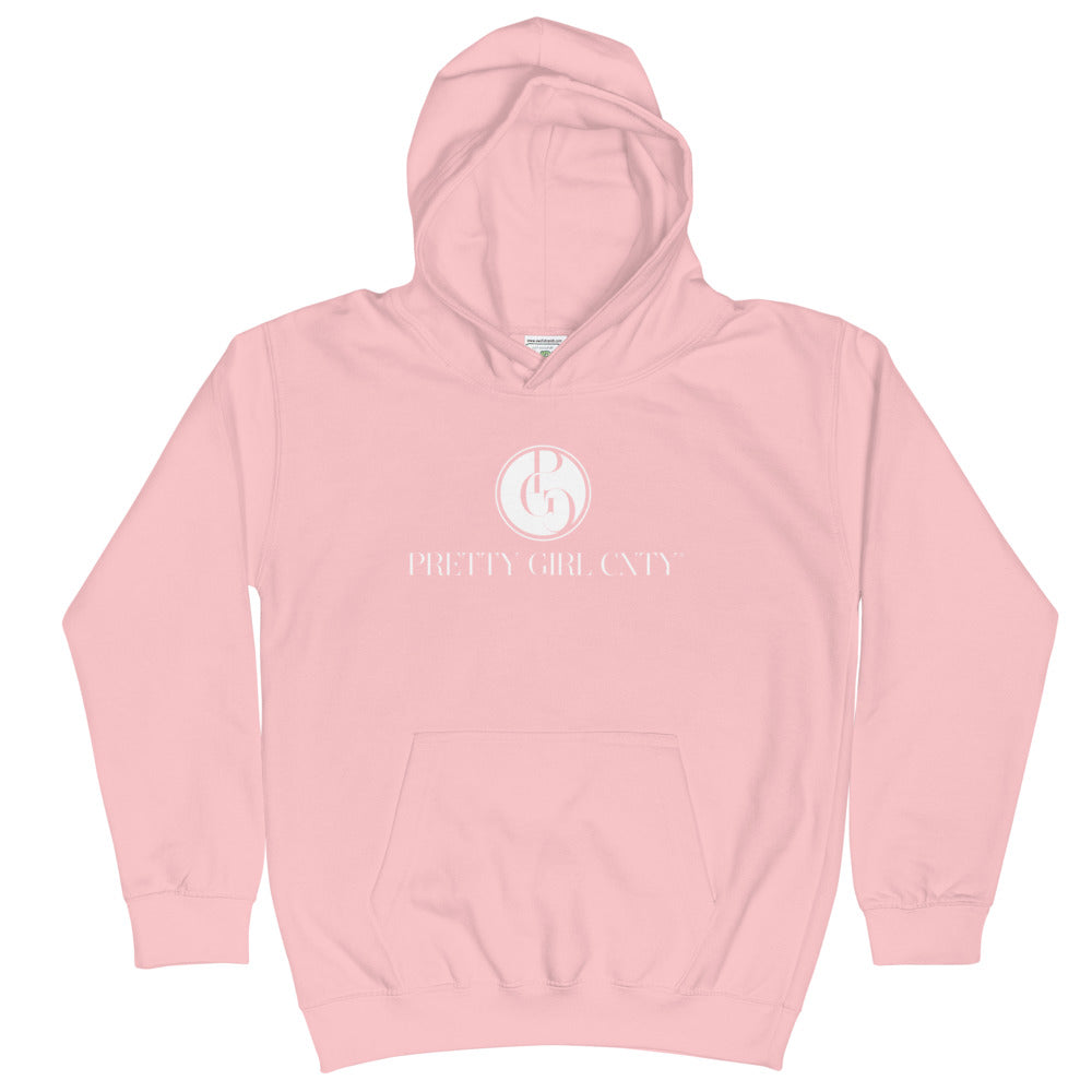 S/C Kids Hoodie Signature Logo White