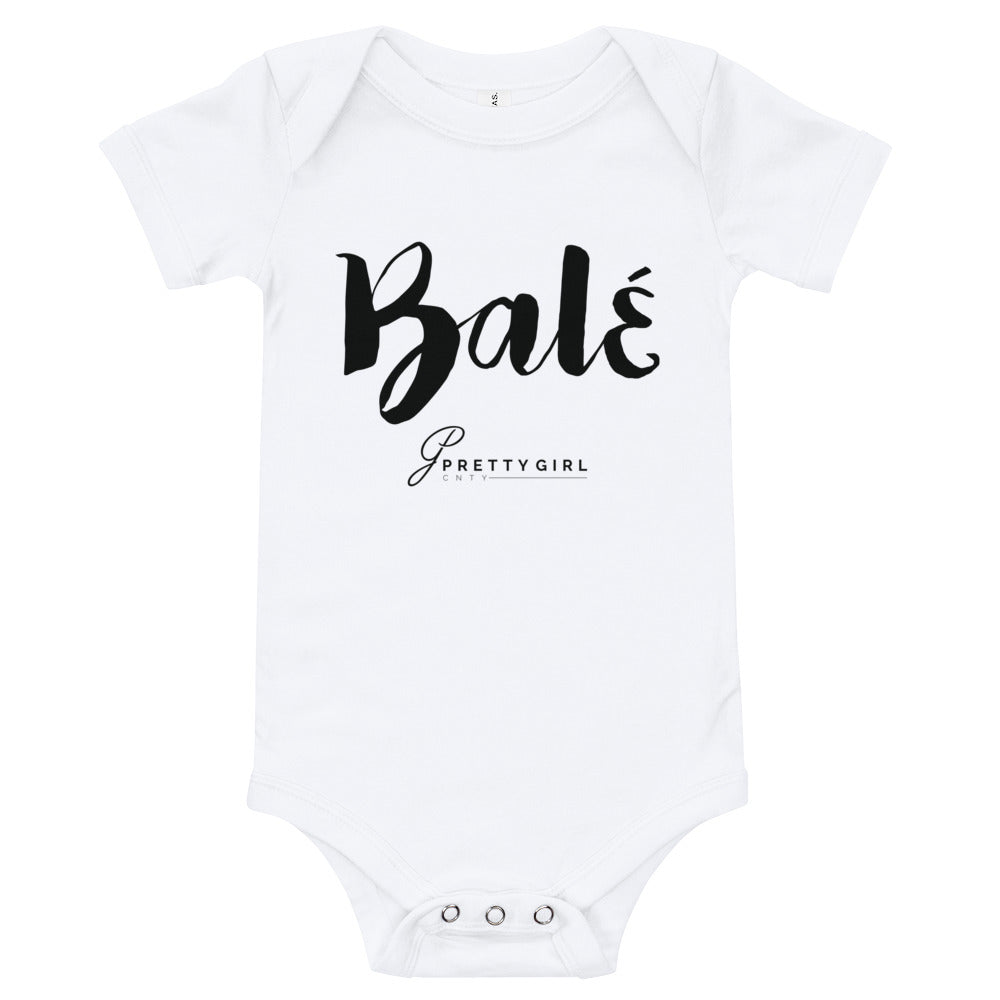 B/C Short sleeve baby bodysuit Bale Black