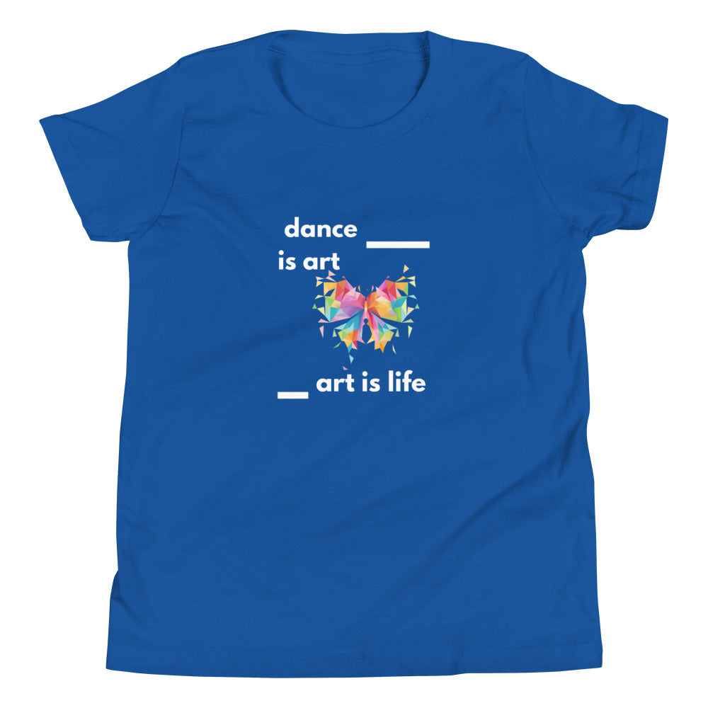 B/C Youth Short Sleeve T-Shirt Dance is Art