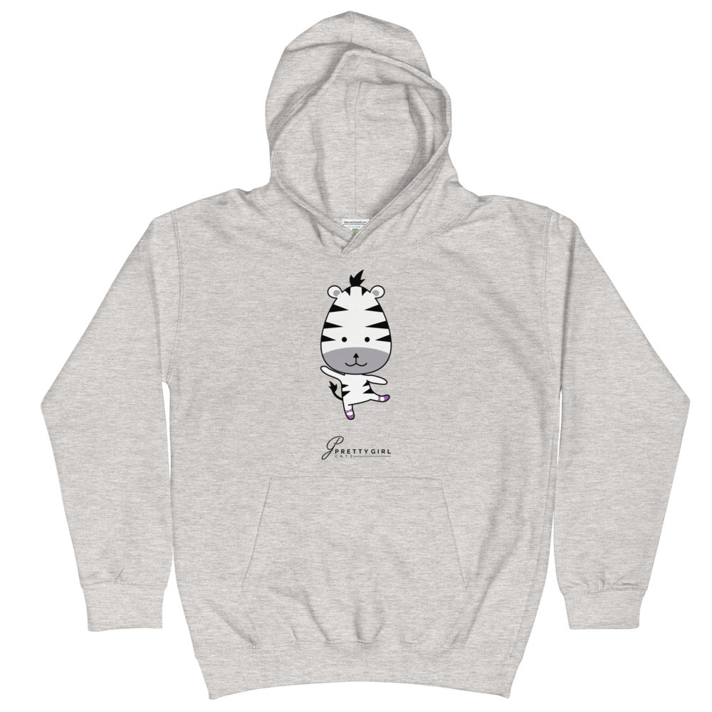 B/C Kids Hoodie Cartoon Zebra