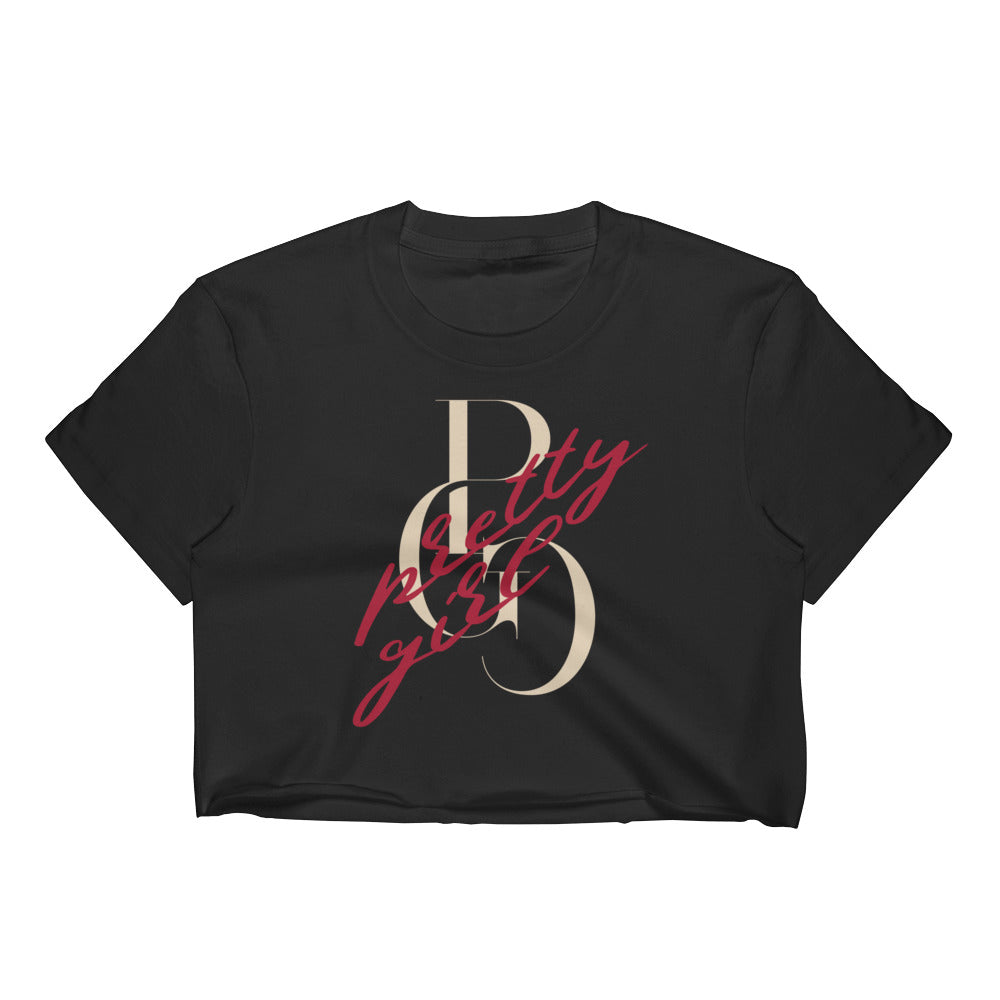 S/C Women’s Crop Tee Vandal Logo Beige