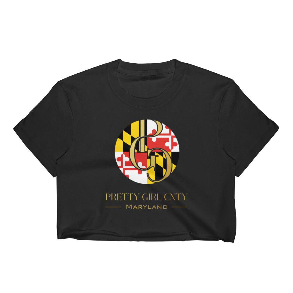 S/C Women’s Crop Tee Maryland Gold