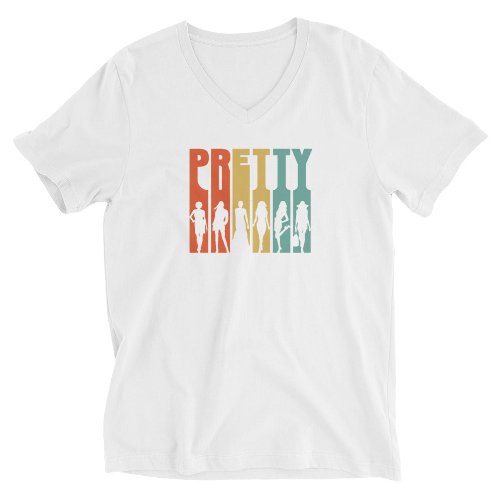 S/C Unisex Short Sleeve V-Neck T-Shirt Pretty Collective