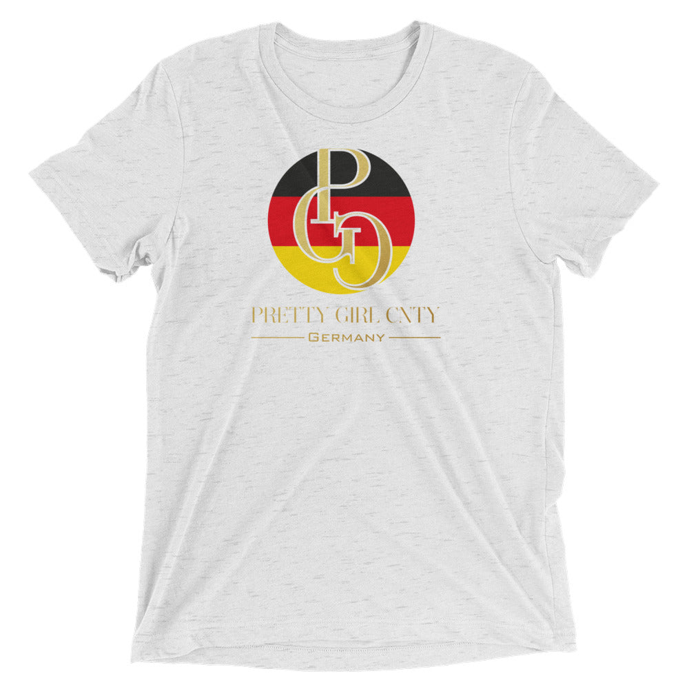 G/C Short-Sleeve Unisex Tri-Blend T-shirt Germany Gold