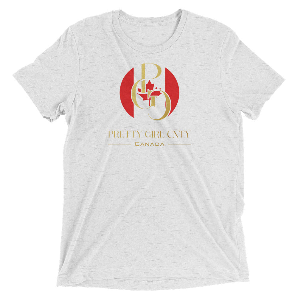 G/C Short-Sleeve Unisex Tri-Blend T-shirt Canada Gold