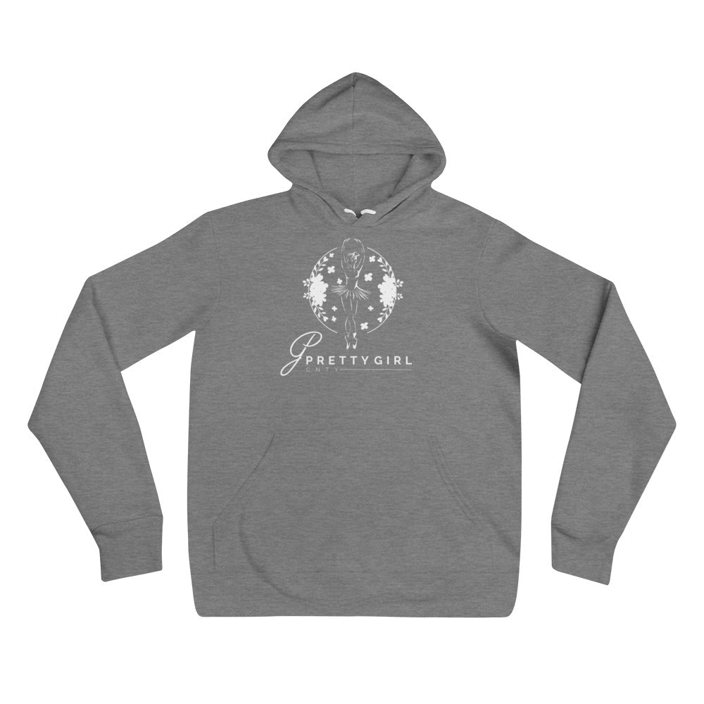 B/C Unisex Hoodie Classic Ballerina White