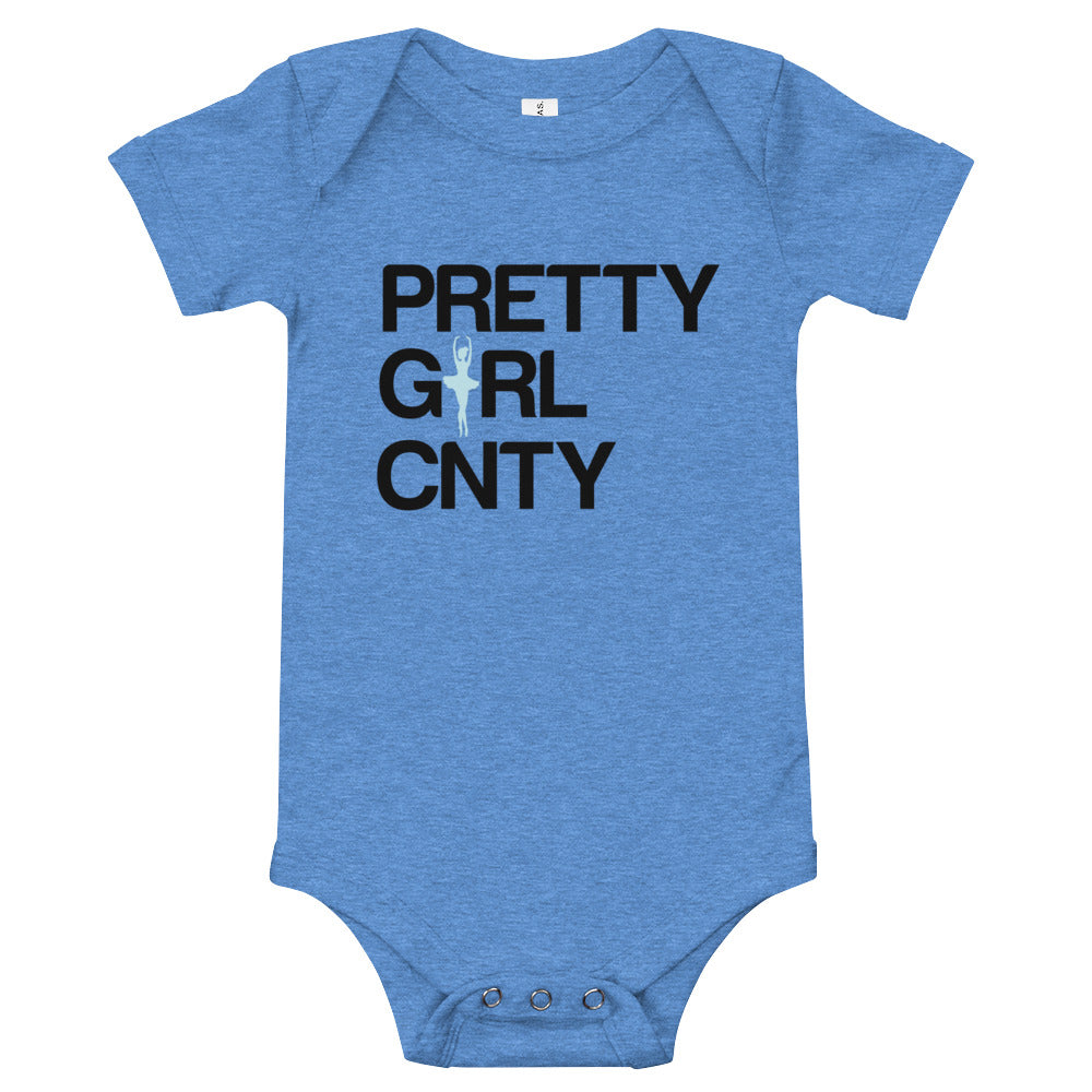 B/C Short sleeve baby bodysuit Ballerina Text Black