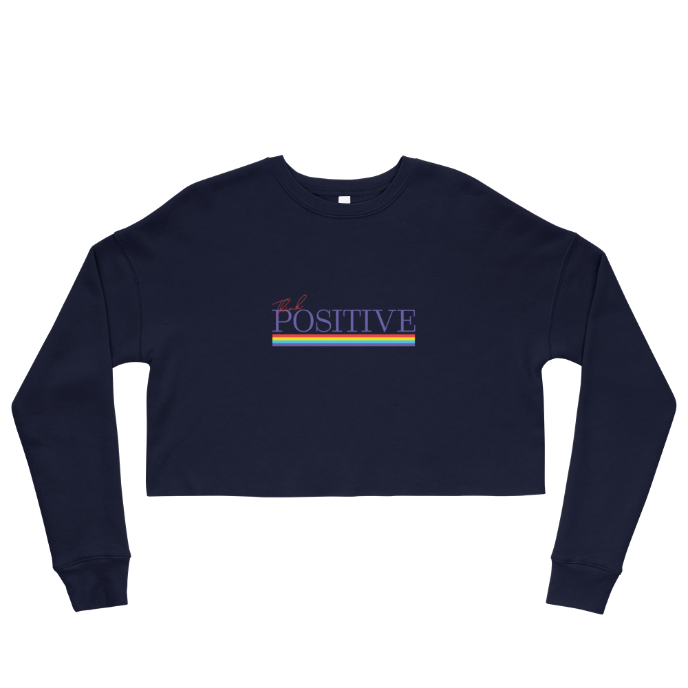 S/C Crop Sweatshirt Think Positive