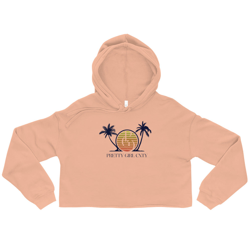 S/C Women’s Crop Hoodie Palm-Tree
