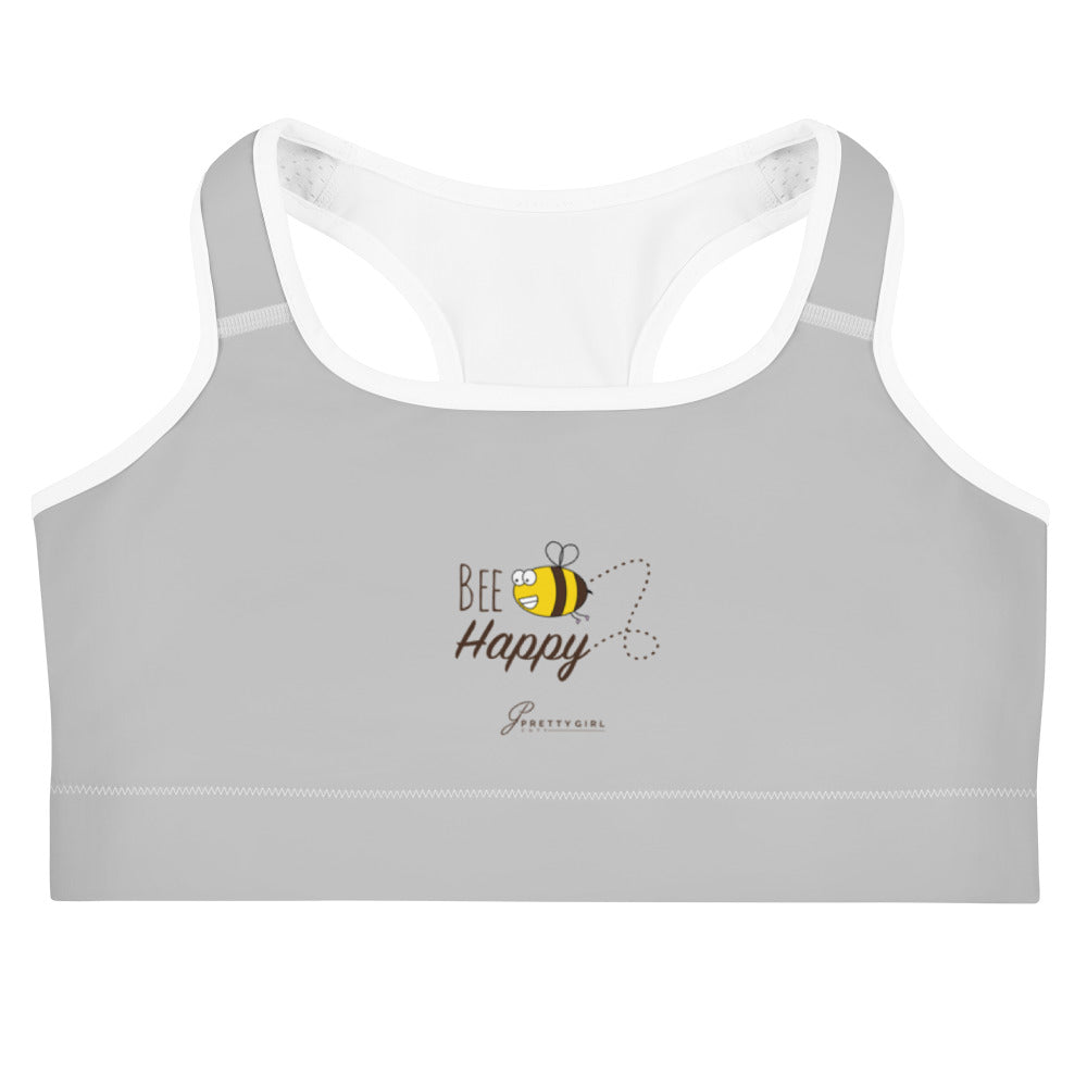 B/C Women's Sports Bra Cartoon Bee