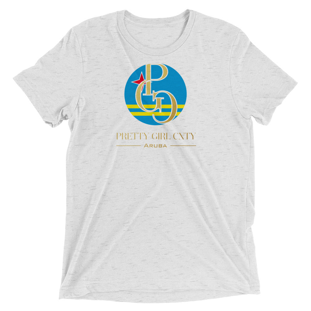 G/C Short-Sleeve Unisex Tri-Blend T-shirt Aruba Gold