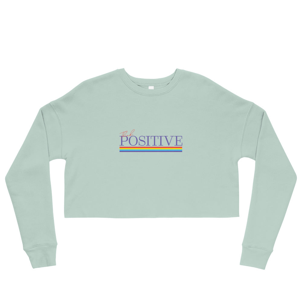 S/C Crop Sweatshirt Think Positive