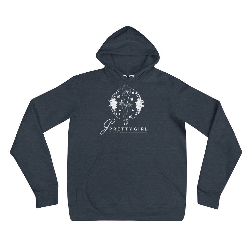B/C Unisex Hoodie Classic Ballerina White