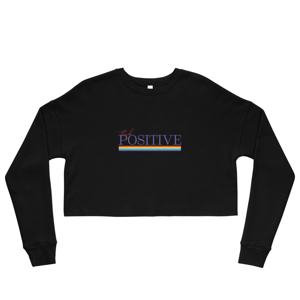 S/C Crop Sweatshirt Think Positive