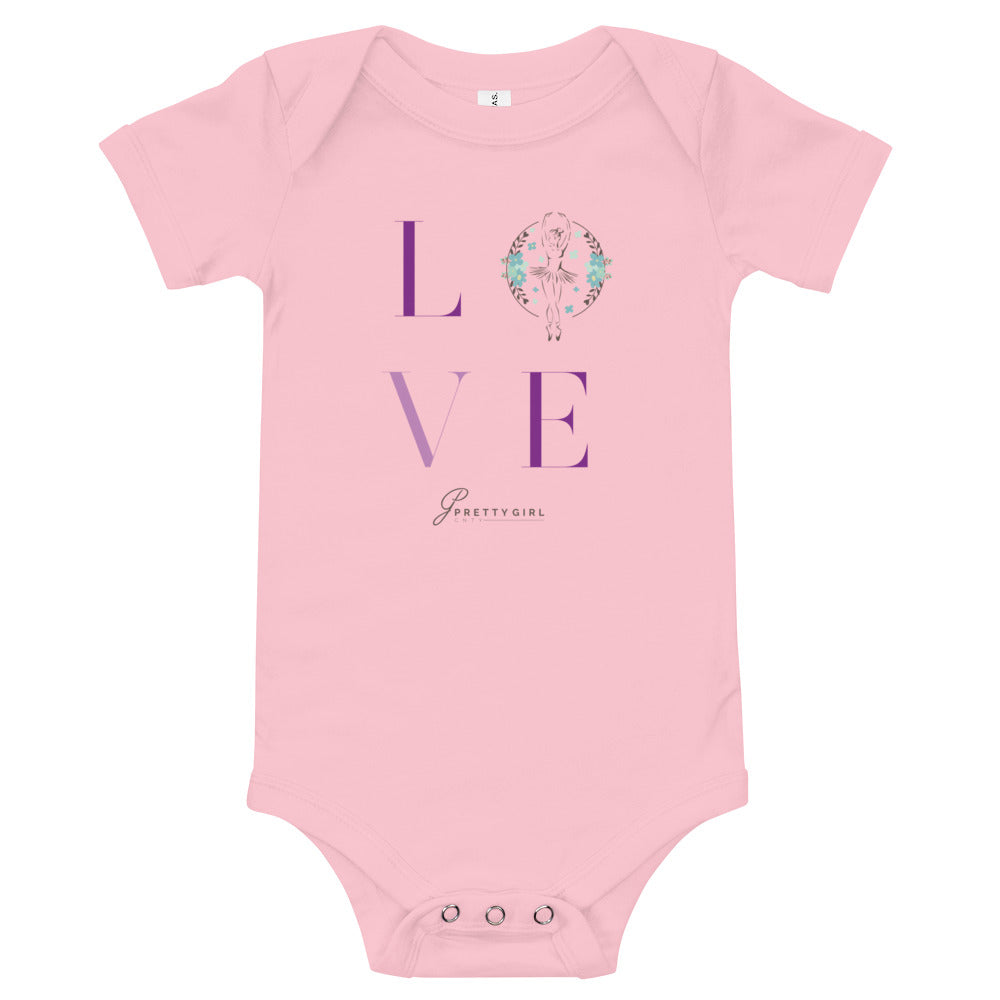 B/C Short sleeve baby bodysuit Love Logo DT