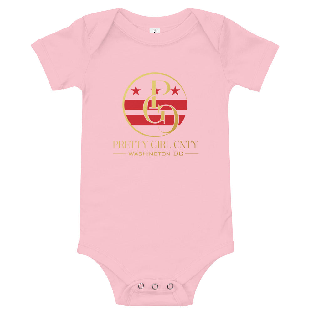 S/C Short sleeve baby bodysuit Washington Gold