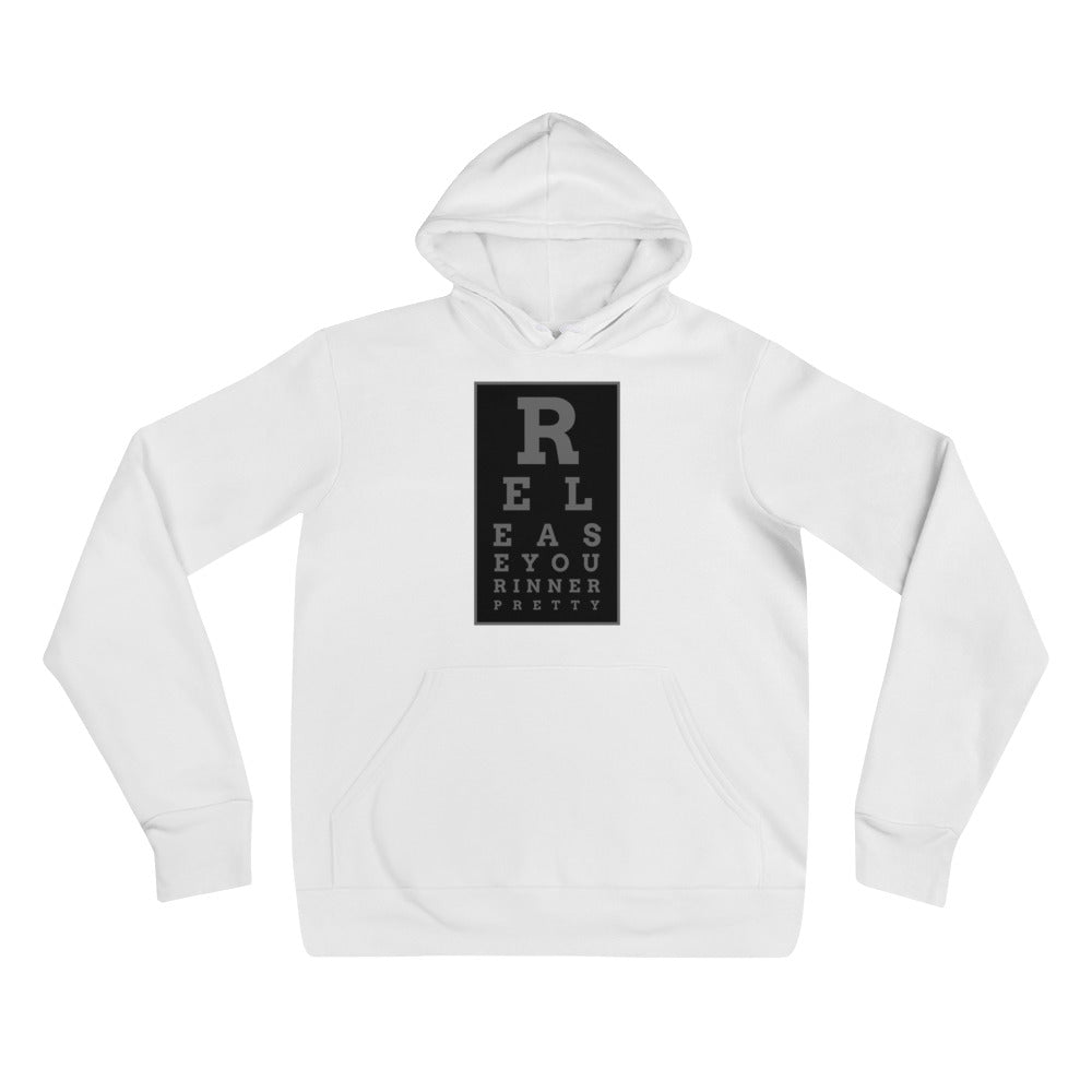 S/C Unisex Hoodie Eye Chart Black & Grey